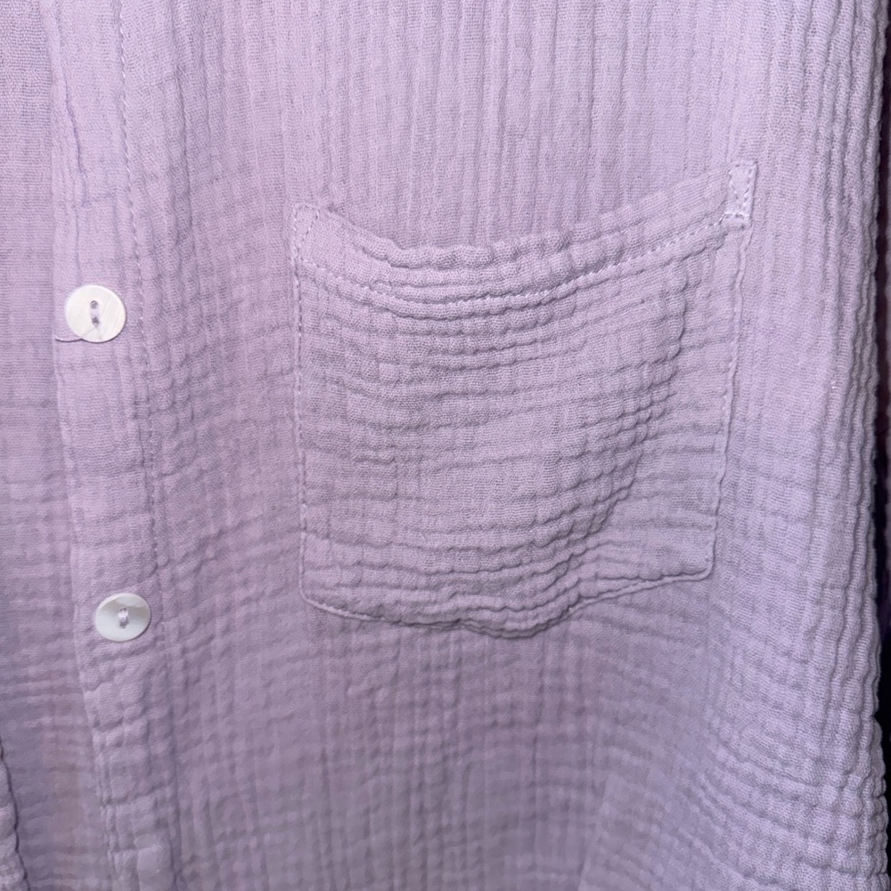 Lavender Button-Up Blouse - Picture 2 of 6